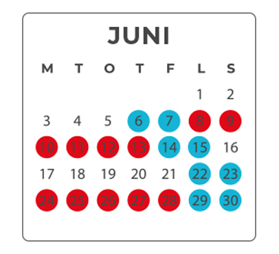 Huggtabell Juni