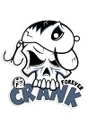 Klistermärke 15x14cm Crank Forever