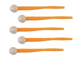 Powerbait floating micetails Glow Orange/Silver