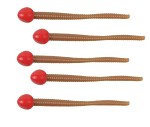 Powerbait floating micetails Natural/Fluorescent Red
