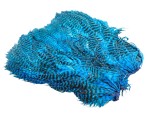 Soft Hackle Patch - Grizzly Kingfisher Blue