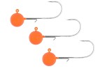 SPRO Round Orange Jigghuvud 3-pack