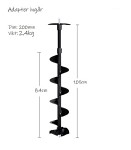 Strikemaster Lite-Flite Borrspiral 200mm med adapter