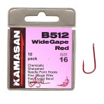 Kamasan B512 Wide Gape Red "spade end"