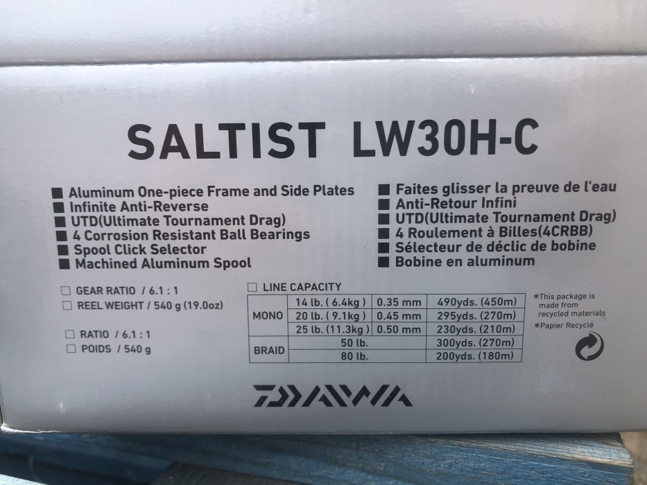 Daiwa SALTIST LW30H-C Högervev