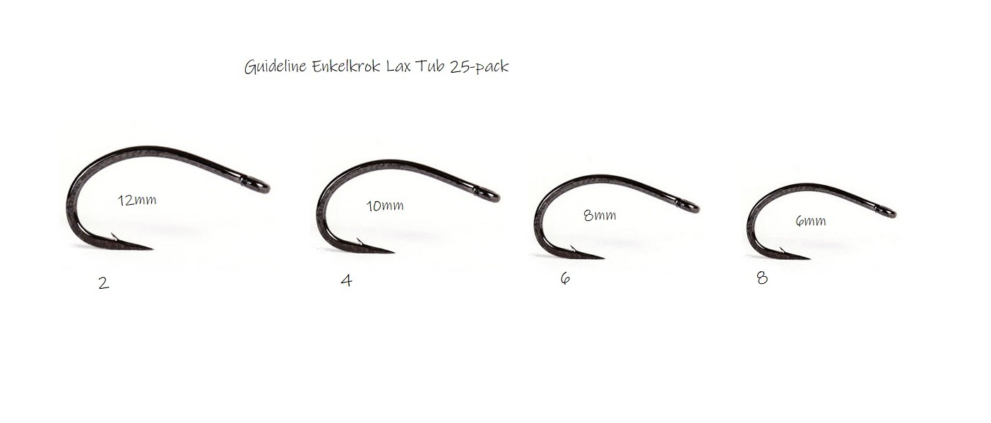 Guideline Enkelkrok Lax Tub 25-pack