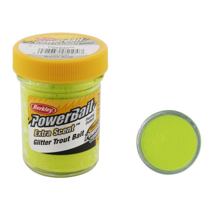 Powerbait Glitter Trout Bait 50g Chartreuse