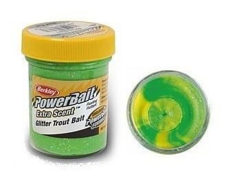 Glitter Trout Bait 50g Fluo Green Yellow