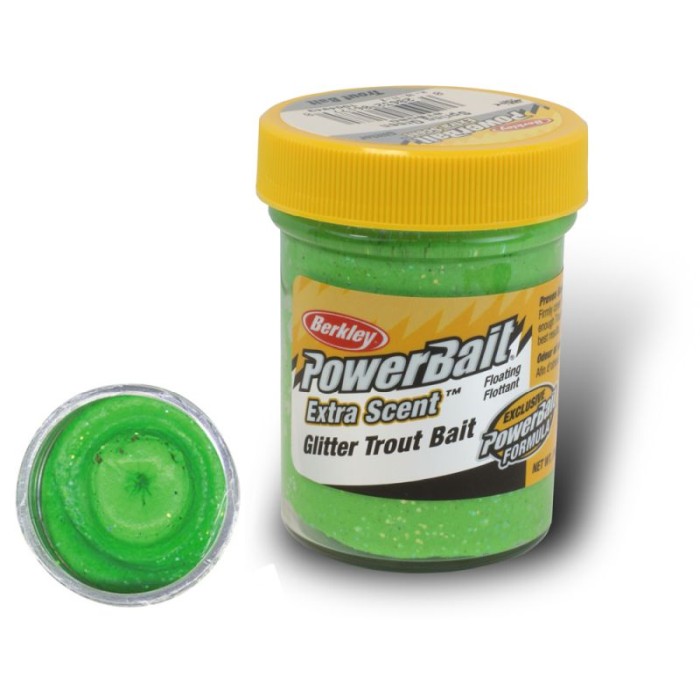 Powerbait Glitter Trout Bait 50g Spring Green
