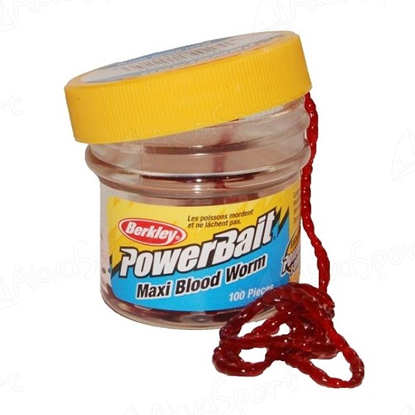 Power Bait Bloodworms Blood Red   - Bra priser & fri