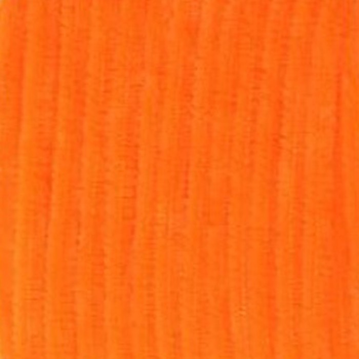 Round Chenille 2mm - Fluo Orange