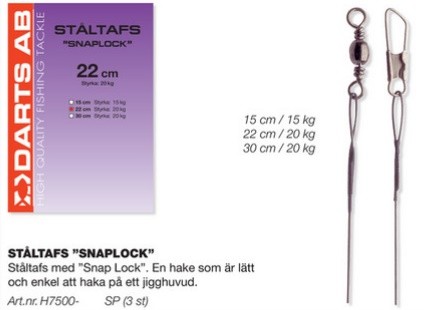 Darts Ståltafs Snaplock 3-pack