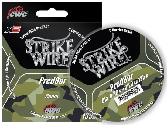 Strike Wire Pred8or X8, 135m, camo Flätlina