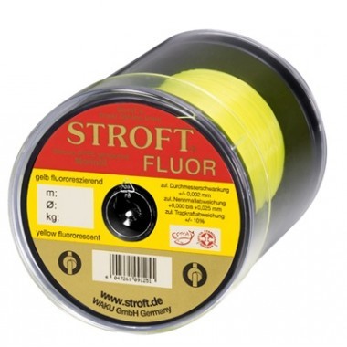 Stroft Fluor 200m 0,20mm Gul Nylonlina