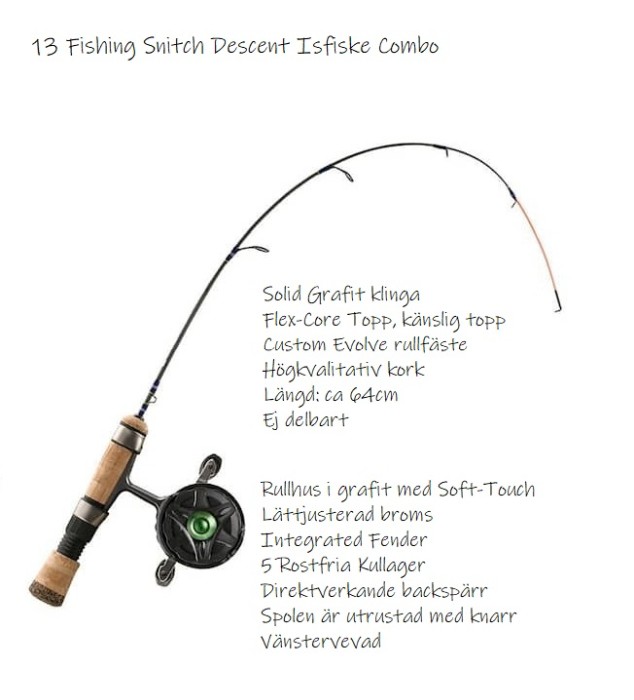 13 Fishing Snitch Descent 64cm Isfiske Combo 