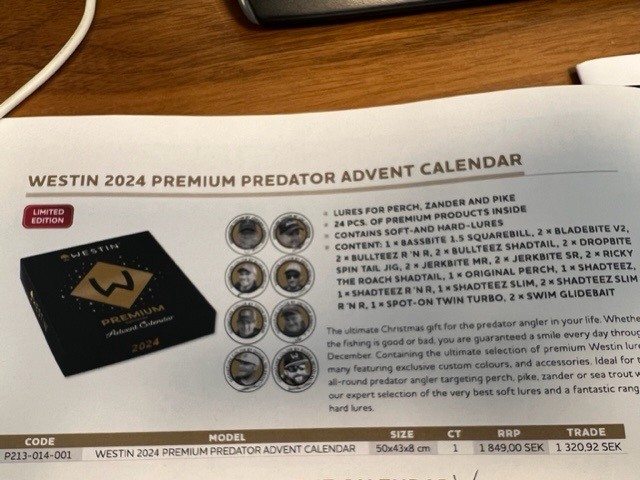Westin Premium Predator Adventskalender 2023